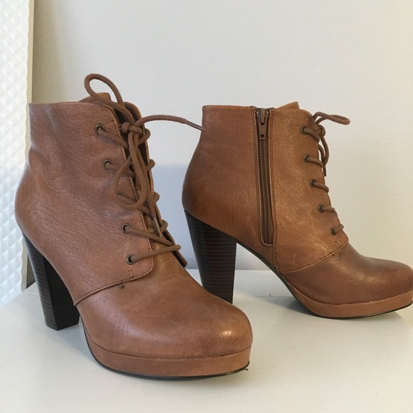 Steve Madden Shoes - Steve Madden Lace-up Heeled Booties